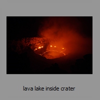 lava lake inside crater